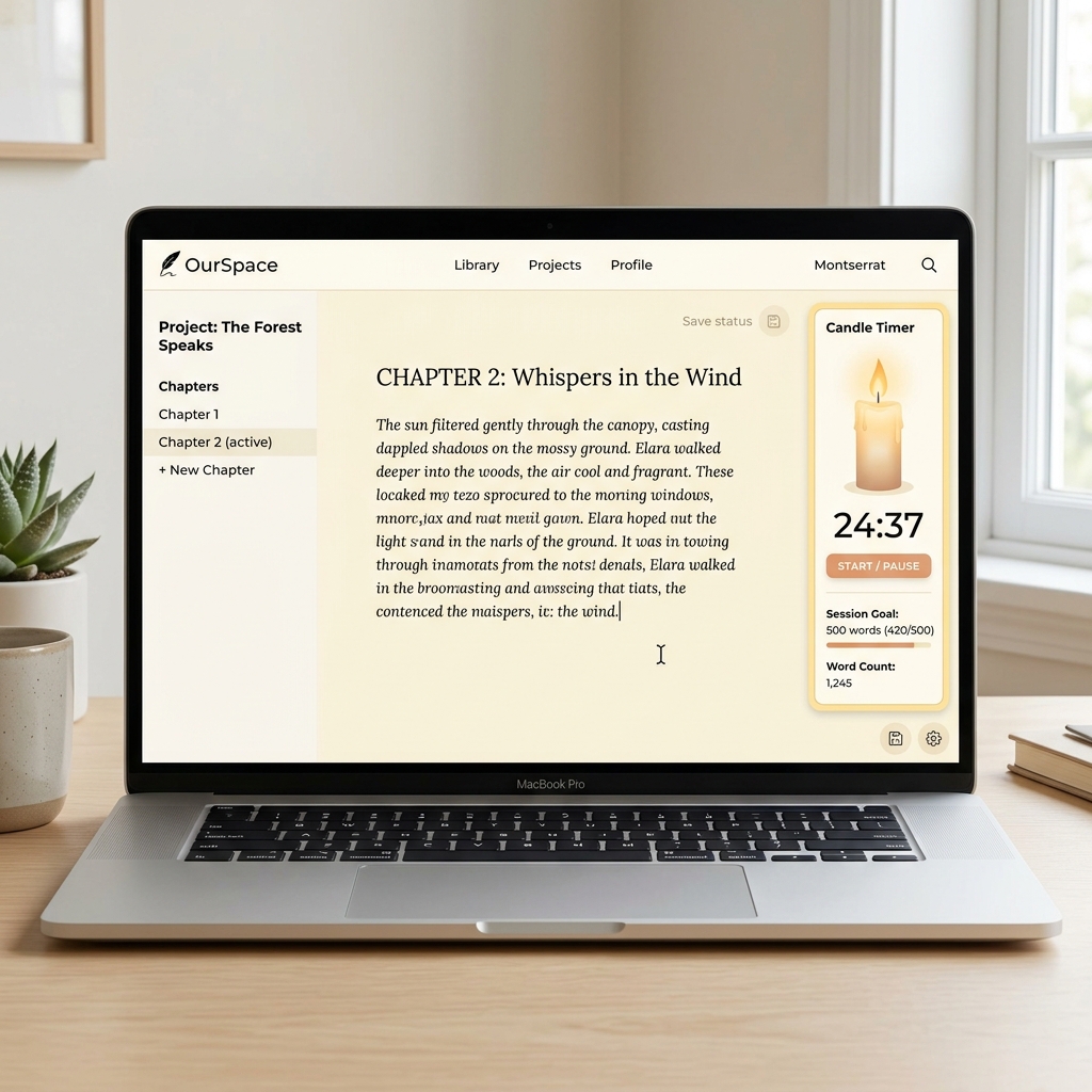OurSpace mockup screenshot